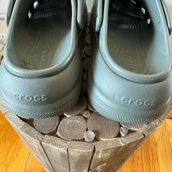 Crocs Iconic Comfort Slides Grey (M7) W9) NWOT - Picture 9 of 16